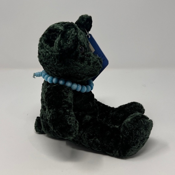 NWT Fiesta Foo Emerald Geeen Health Bear With Turquoise Power Bead Bracelet - Picture 5 of 7